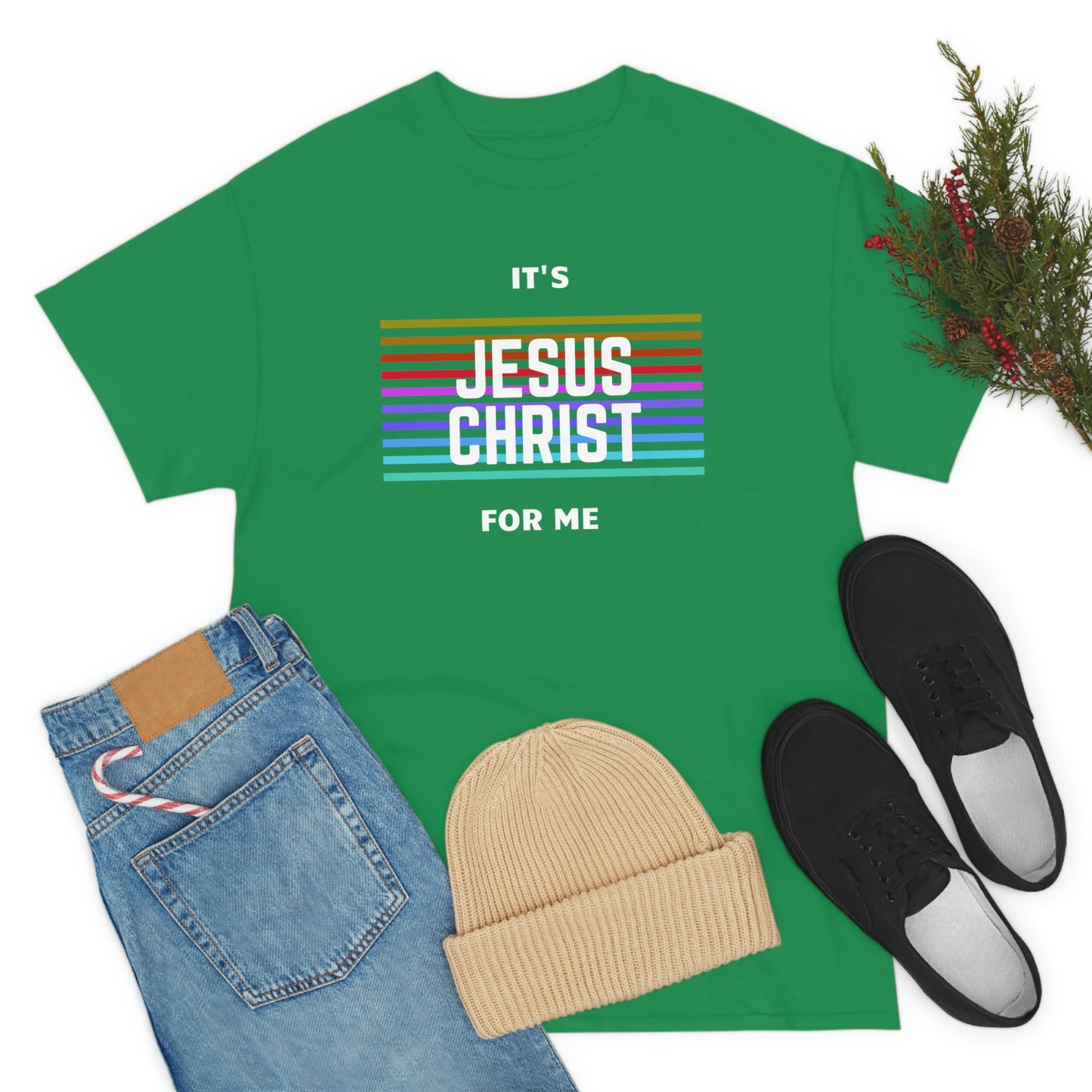 It's Jesus Christ For Me Adult Unisex Tee -Unisex Heavy Cotton Tee