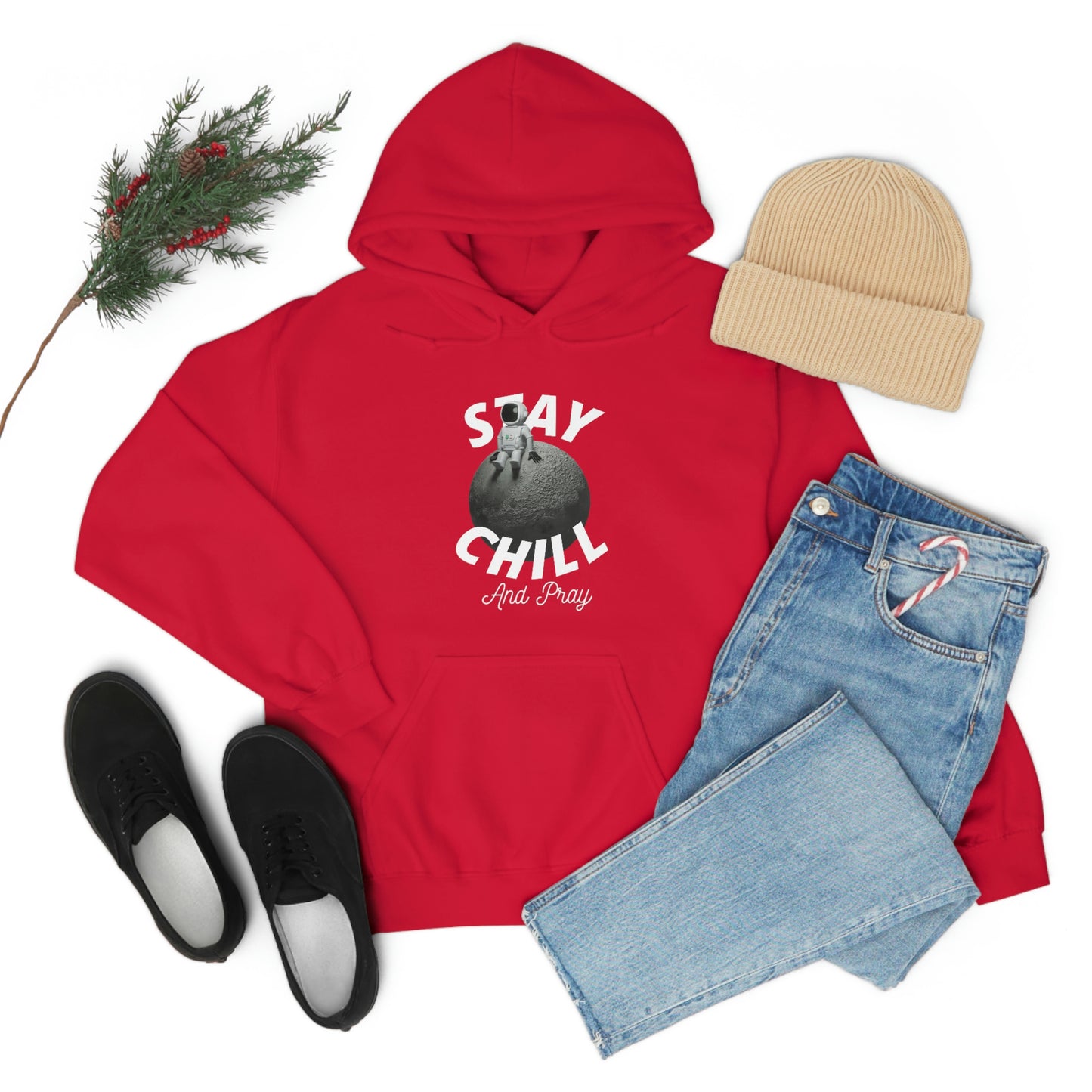 Stay Chill And Pray Adult Unisex Hoodie -Unisex Heavy Blend™ Hooded Sweatshirt