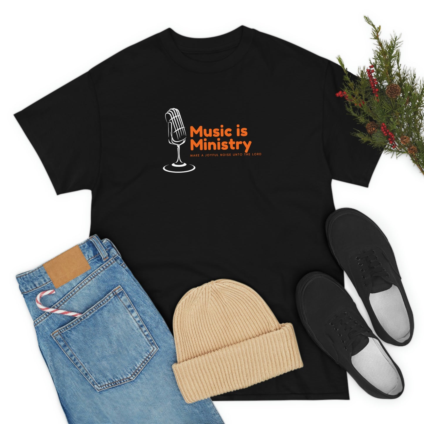 Music Is Ministry Adult Unisex Tee -Unisex Heavy Cotton Tee