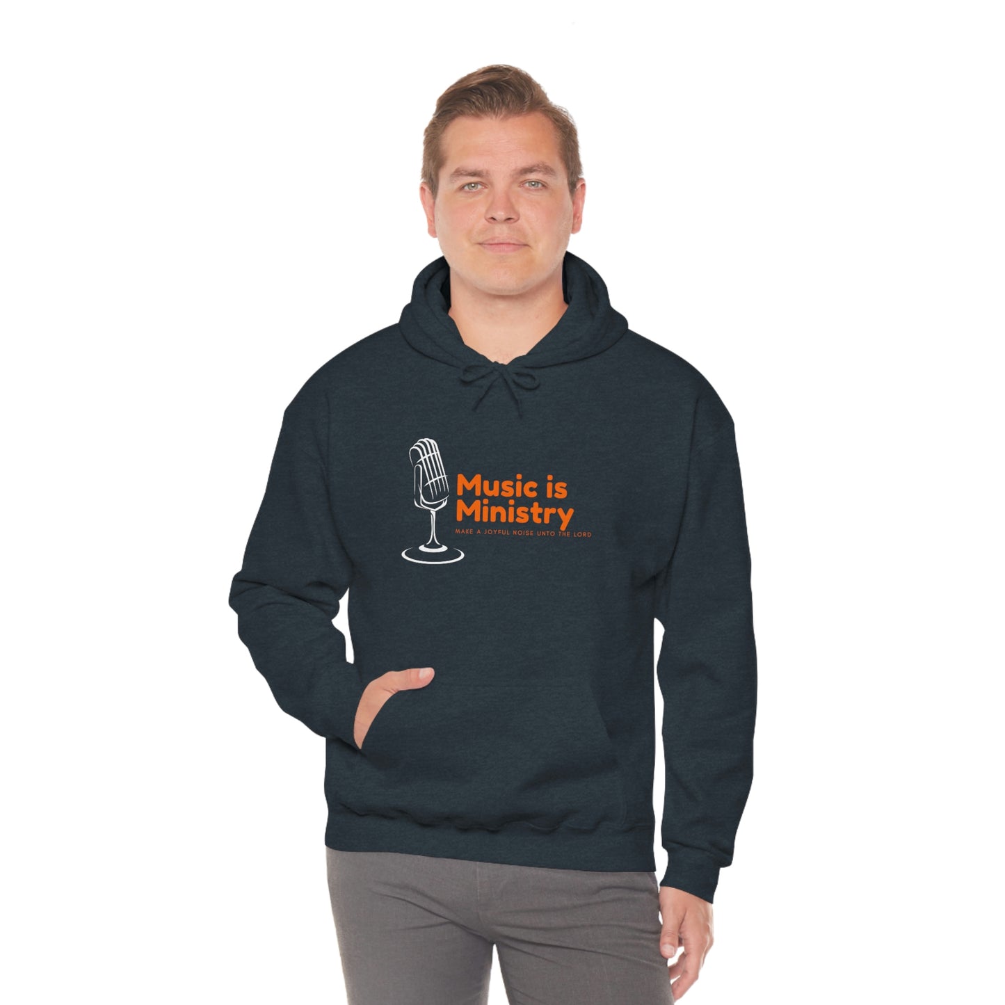Music Is Ministry Adult Unisex Hoodie -Unisex Heavy Blend™ Hooded Sweatshirt