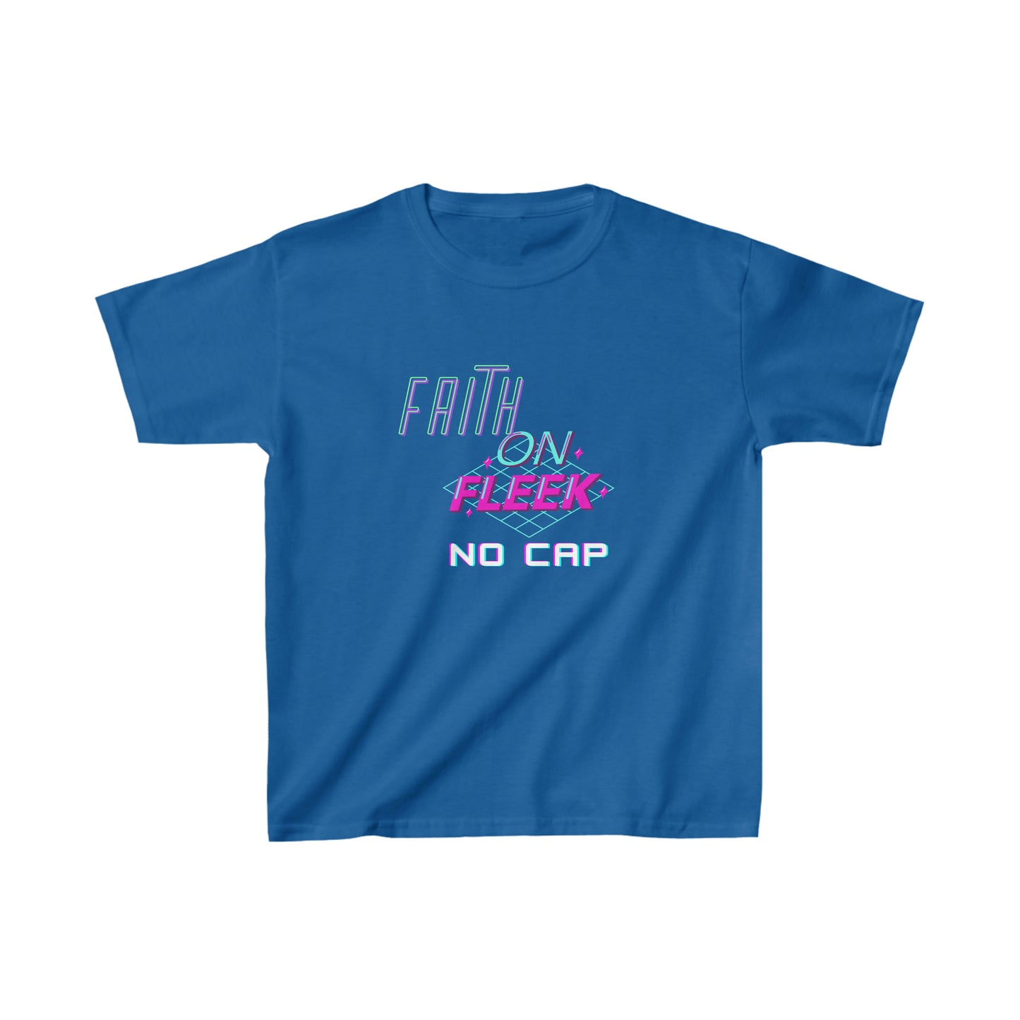 Faith On Fleek No Cap Youth Unisex Tee -Kids Heavy Cotton™ Tee