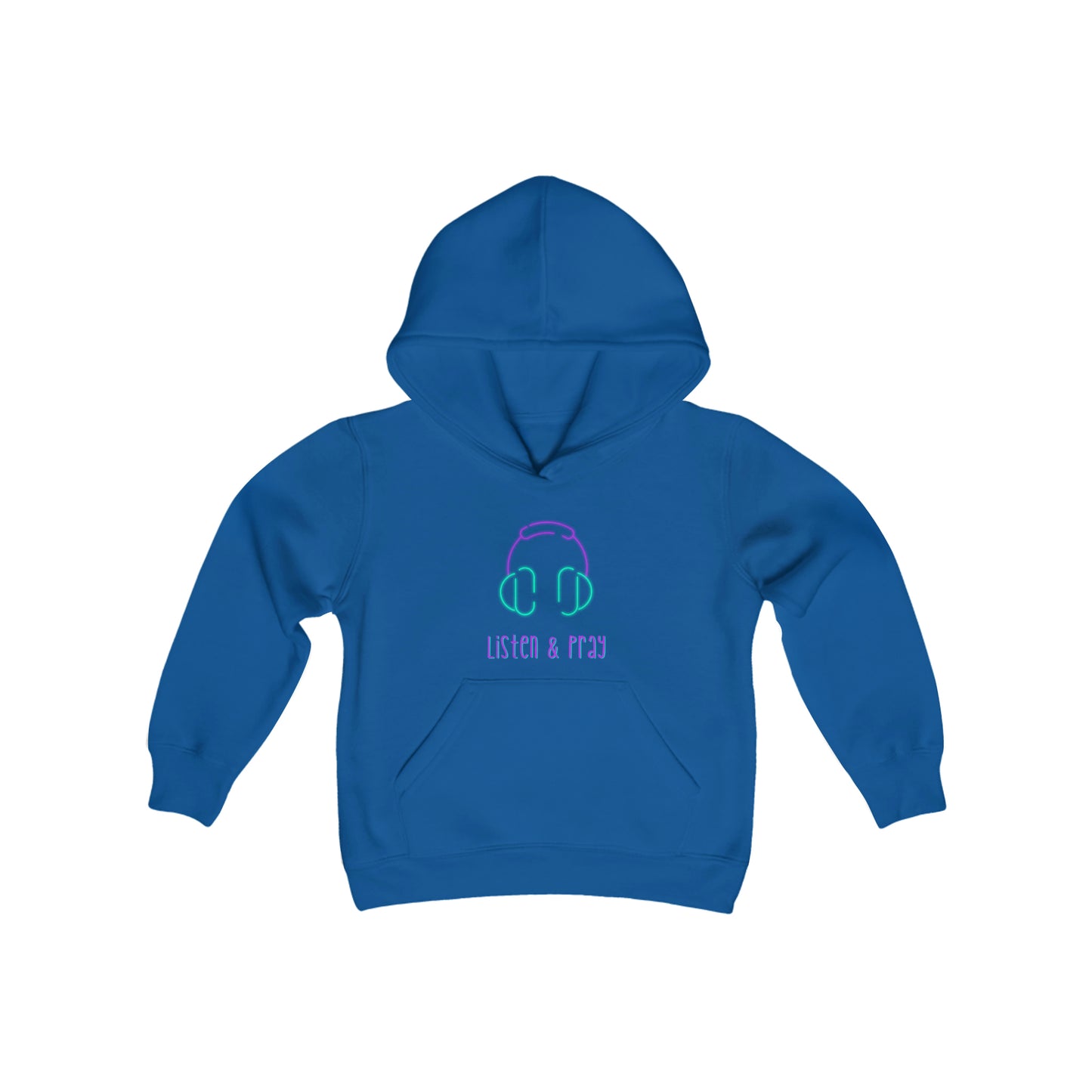 Listen And Pray Youth Unisex Hoodie -Youth Heavy Blend Hooded Sweatshirt