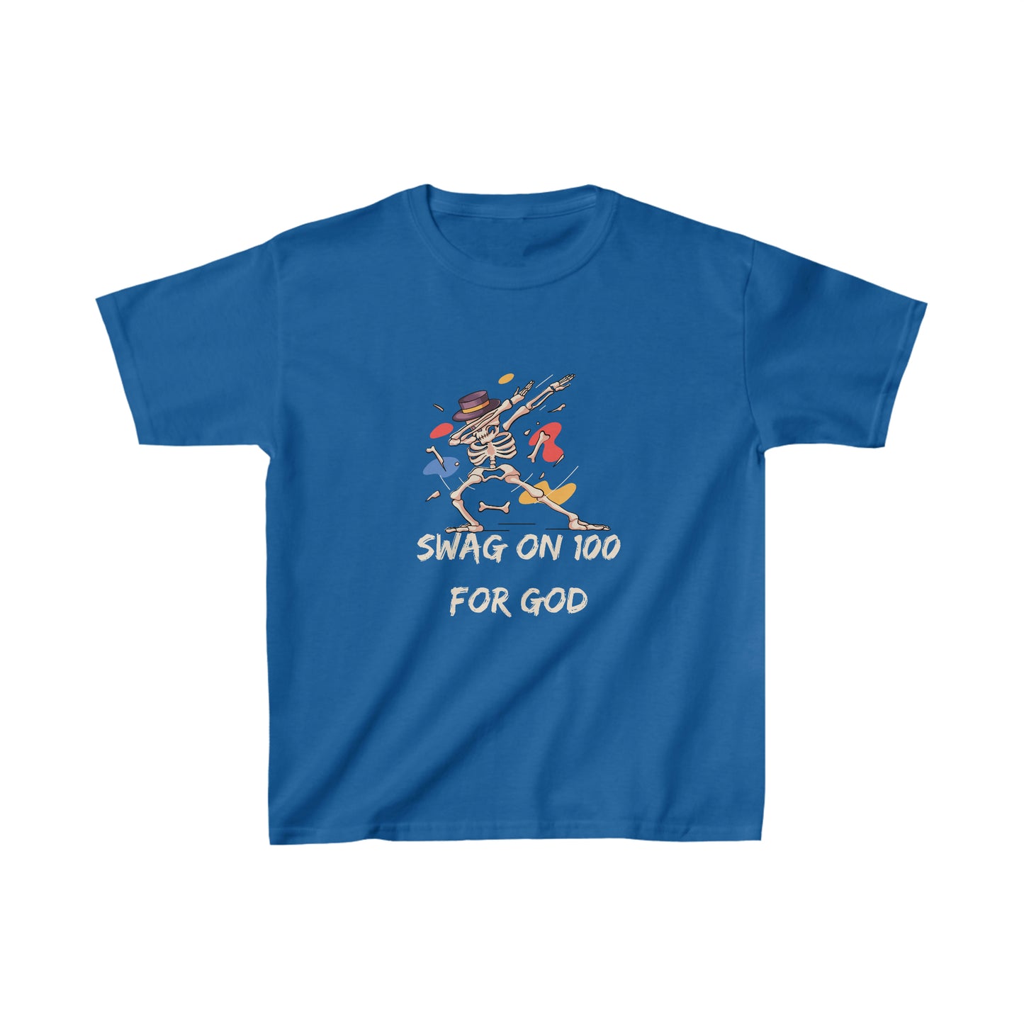 Swag On 100 For God Youth Unisex Tee -Kids Heavy Cotton™ Tee