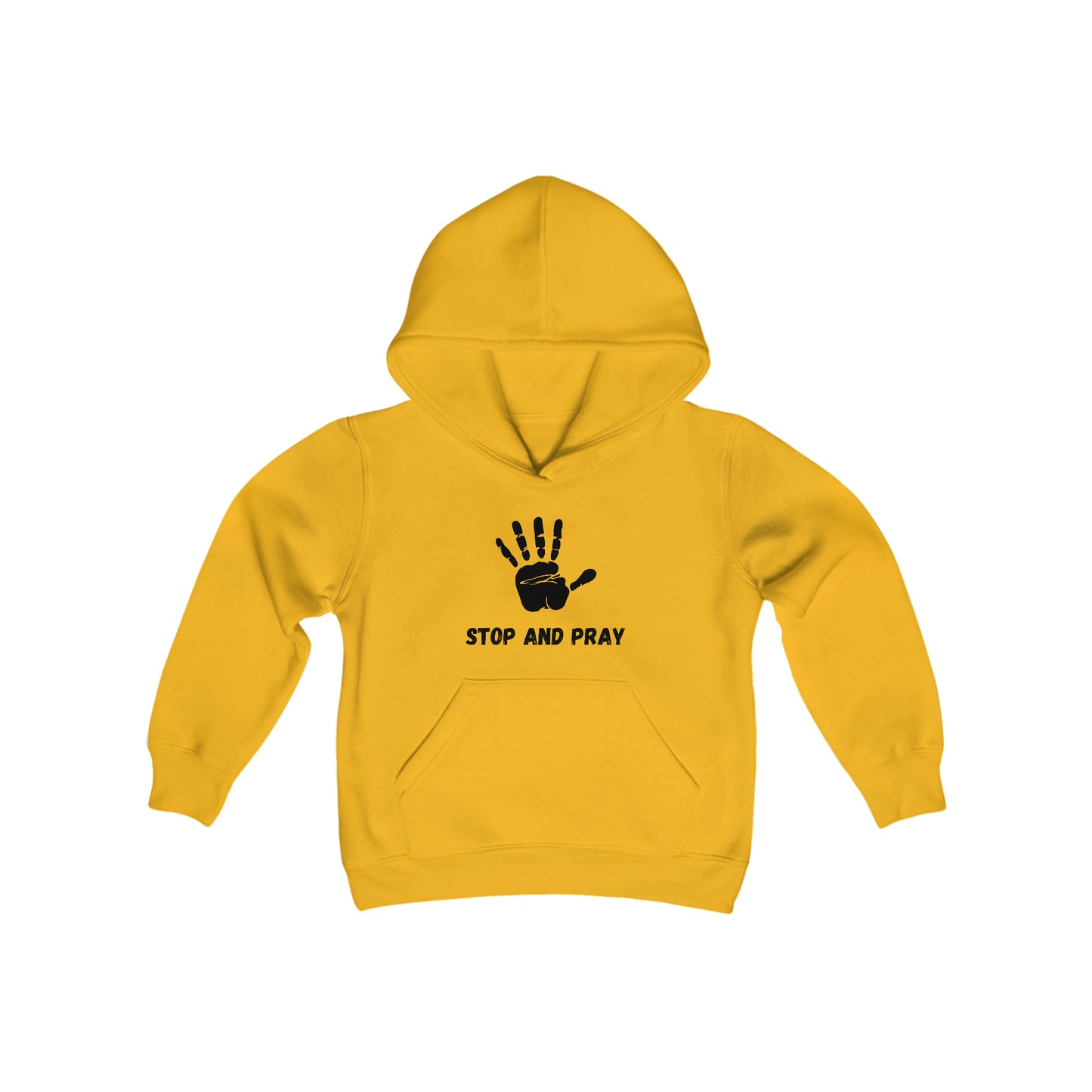 Stop And Pray Youth Unisex Hoodie -Youth Heavy Blend Hooded Sweatshirt