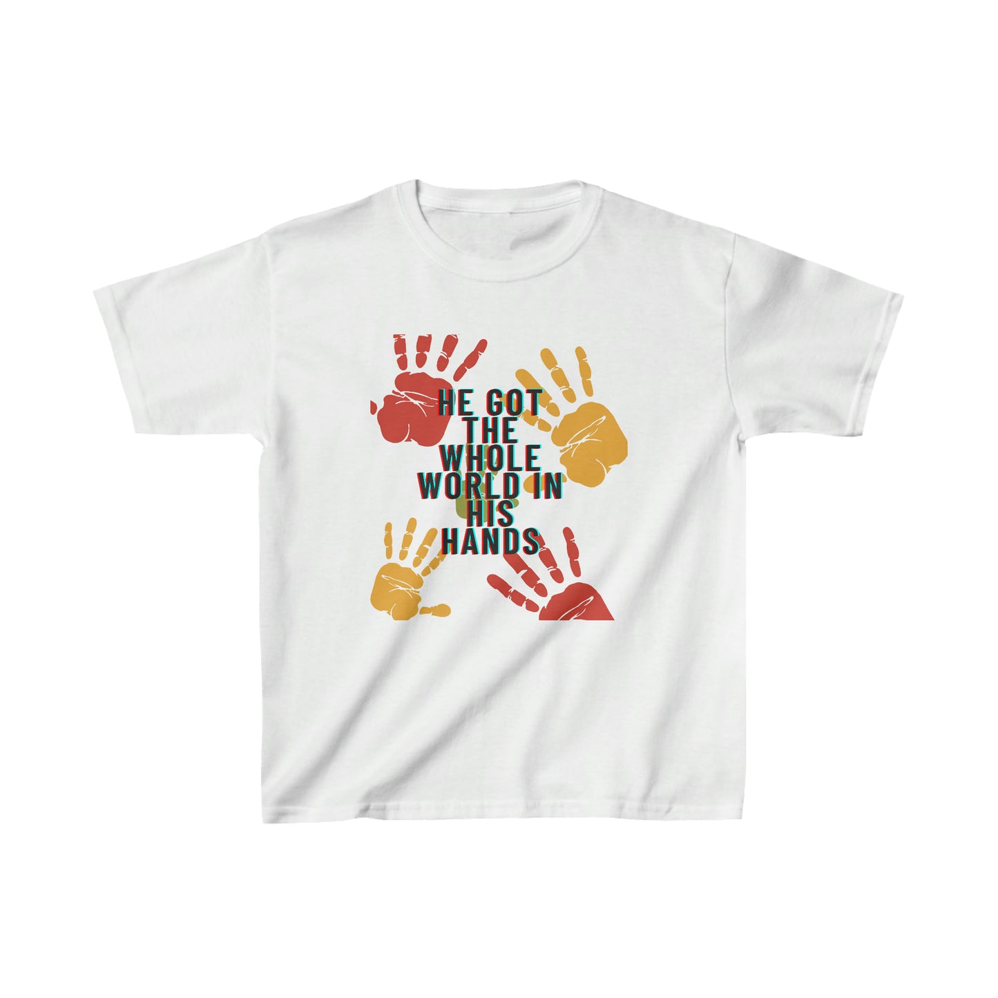 He Got The Whole World In His Hands Youth T-Shirt -Kids Heavy Cotton™ Tee