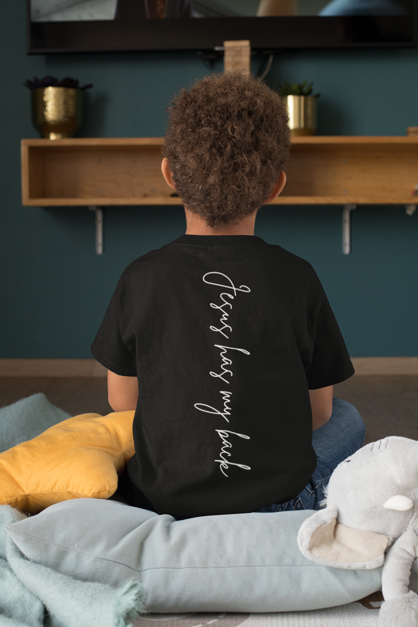 Jesus Has My Back Youth Unisex Tee -Kids Heavy Cotton™ Tee