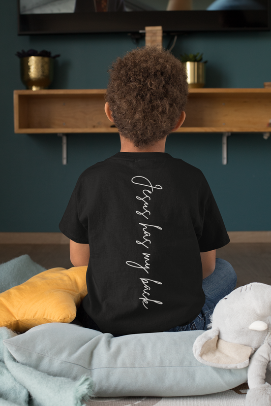 Jesus Has My Back Youth Unisex Tee -Kids Heavy Cotton™ Tee