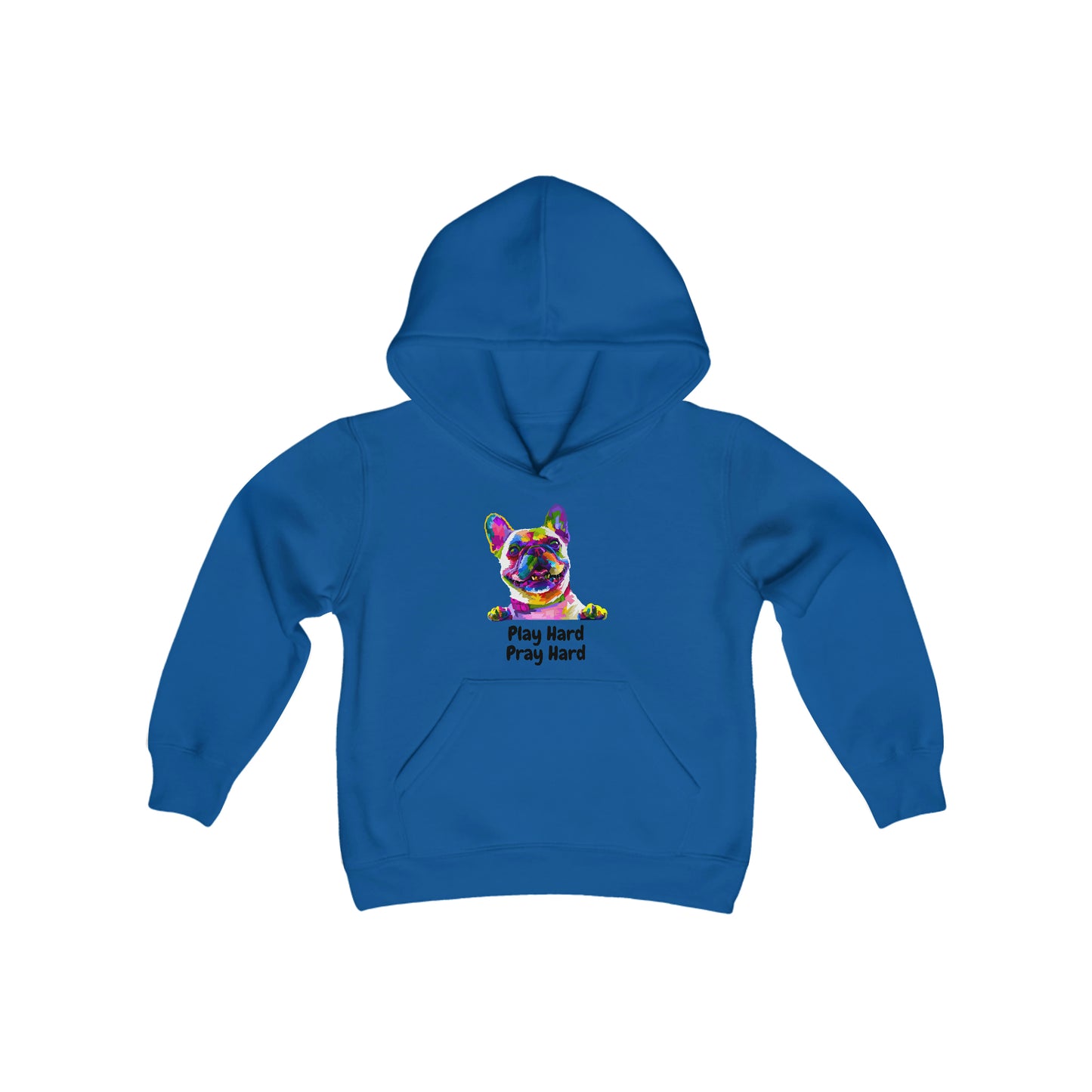 Play Hard Pray Hard Youth Unisex Hoodie -Youth Heavy Blend Hooded Sweatshirt