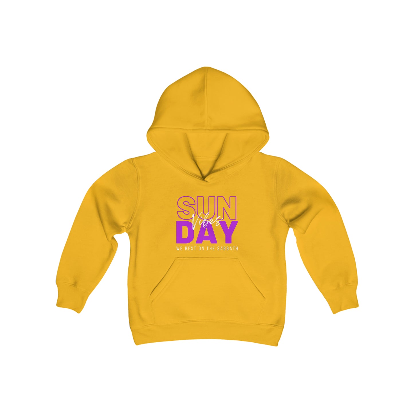 Sunday Vibes Youth Unisex Hoodie -Youth Heavy Blend Hooded Sweatshirt