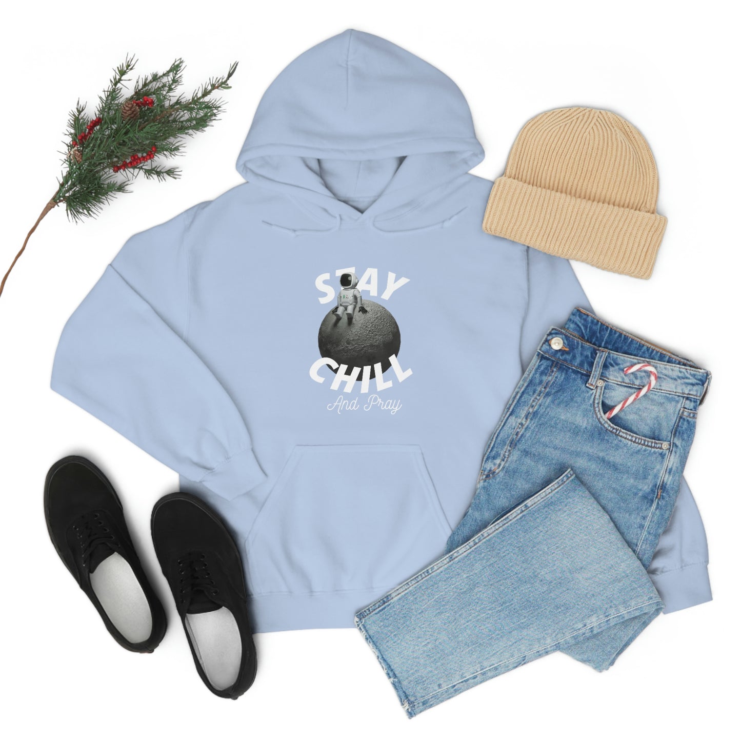Stay Chill And Pray Adult Unisex Hoodie -Unisex Heavy Blend™ Hooded Sweatshirt