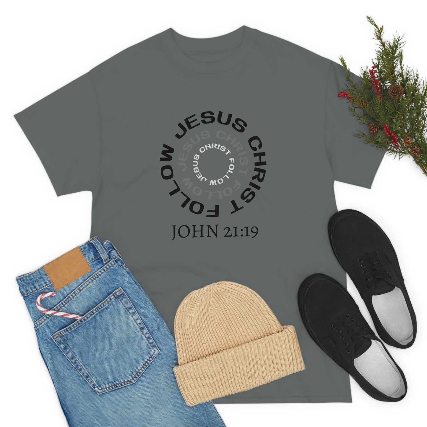 Follow Jesus Christ Unisex Adult T-shit -Unisex Heavy Cotton Tee