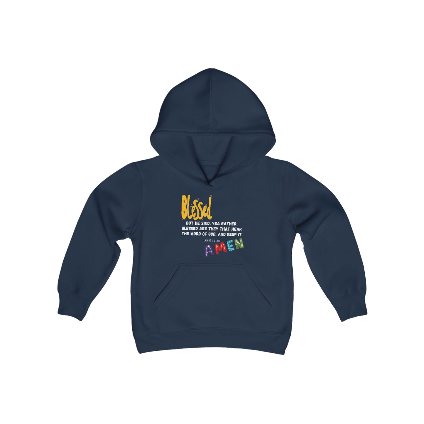 Blessed Youth Hoodie - Youth Heavy Blend Hooded Sweatshirt