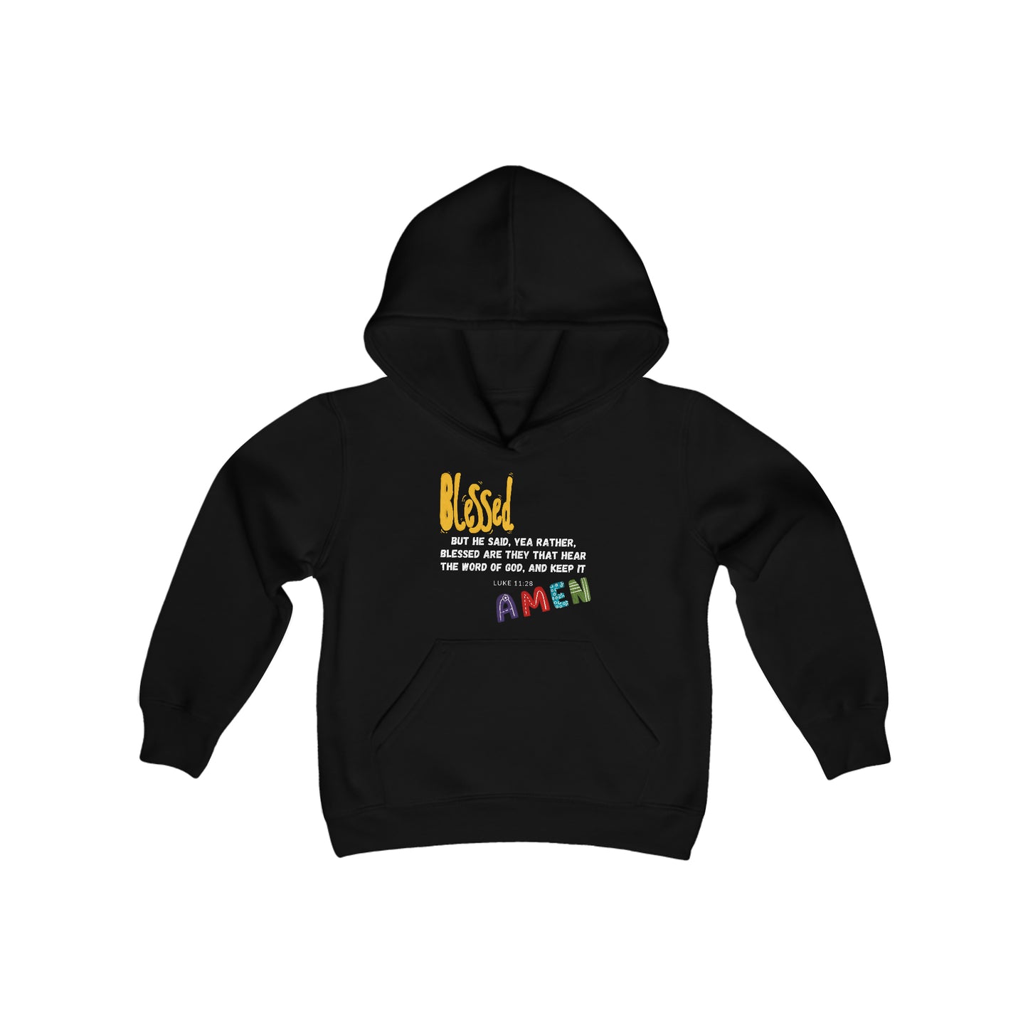 Blessed Youth Hoodie - Youth Heavy Blend Hooded Sweatshirt