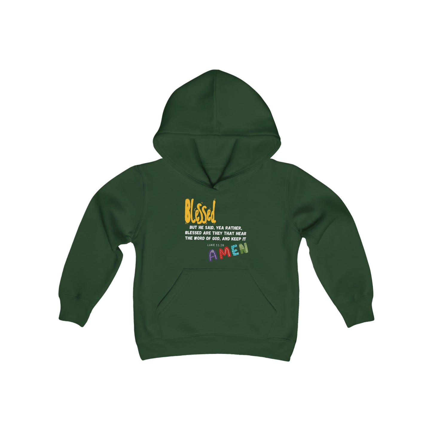 Blessed Youth Hoodie - Youth Heavy Blend Hooded Sweatshirt