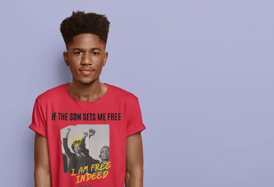 If The Son Sets Me Free I am Free Indeed Youth Unisex Tee -Kids Heavy Cotton™ Tee