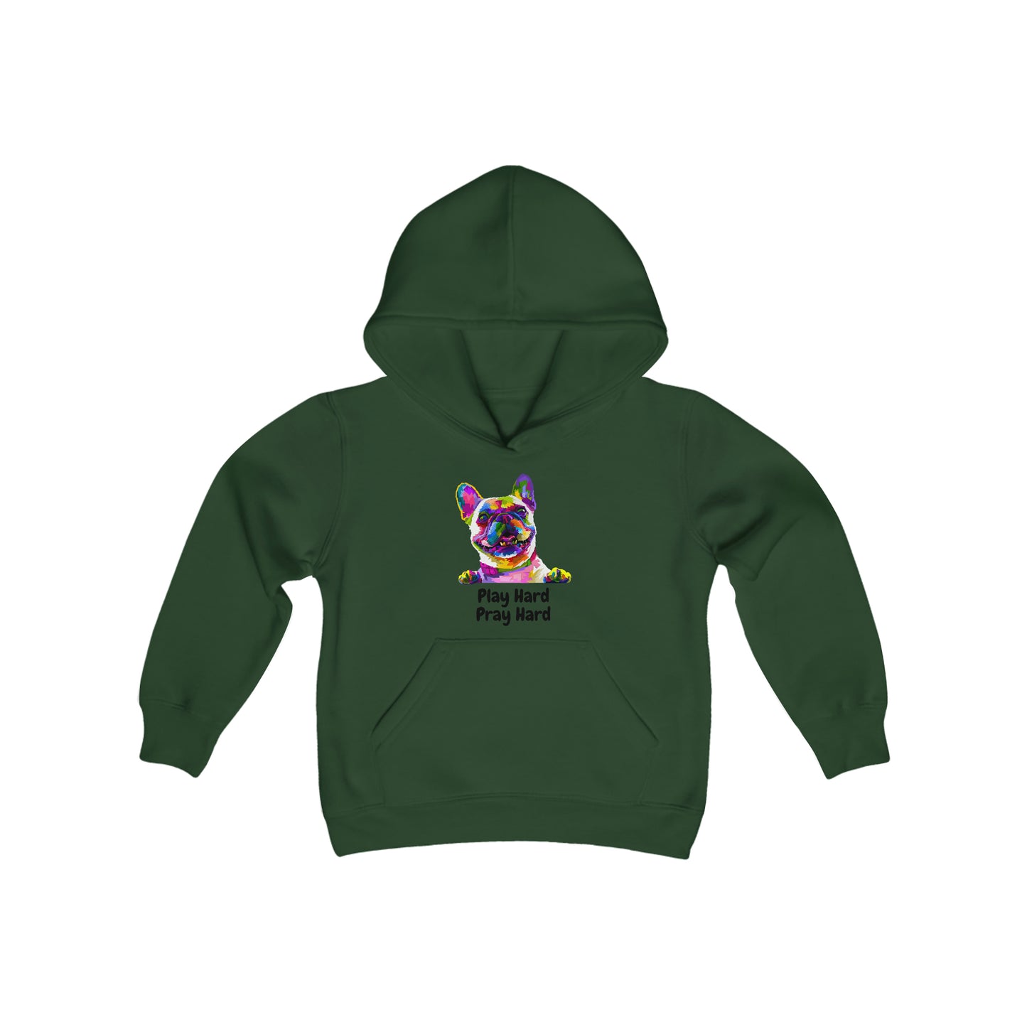 Play Hard Pray Hard Youth Unisex Hoodie -Youth Heavy Blend Hooded Sweatshirt