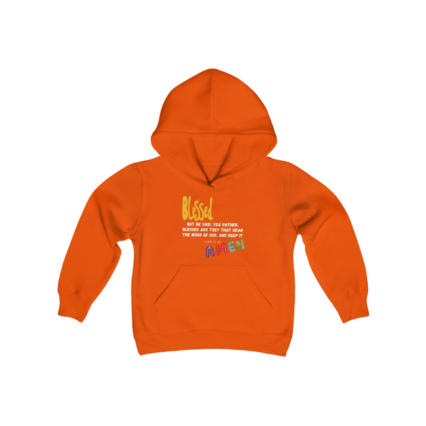 Blessed Youth Hoodie - Youth Heavy Blend Hooded Sweatshirt