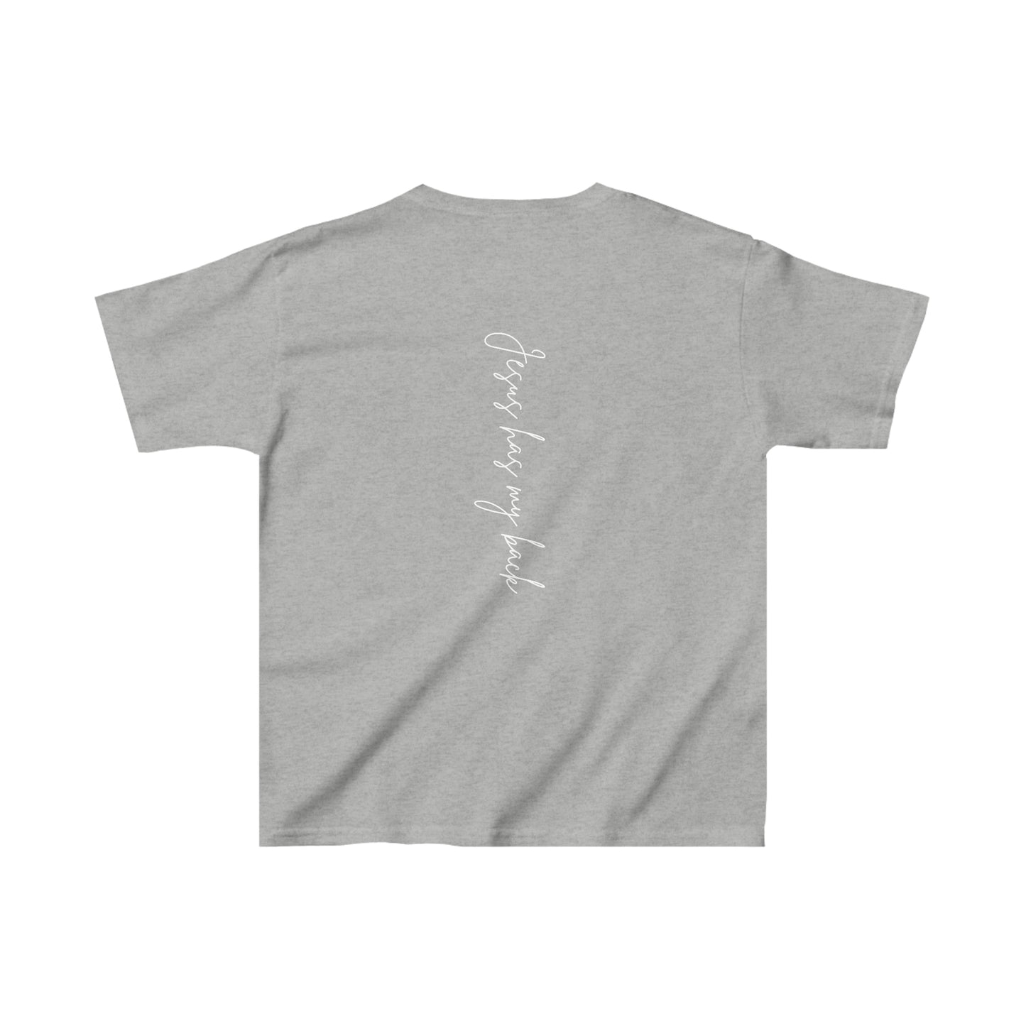 Jesus Has My Back Youth Unisex Tee -Kids Heavy Cotton™ Tee