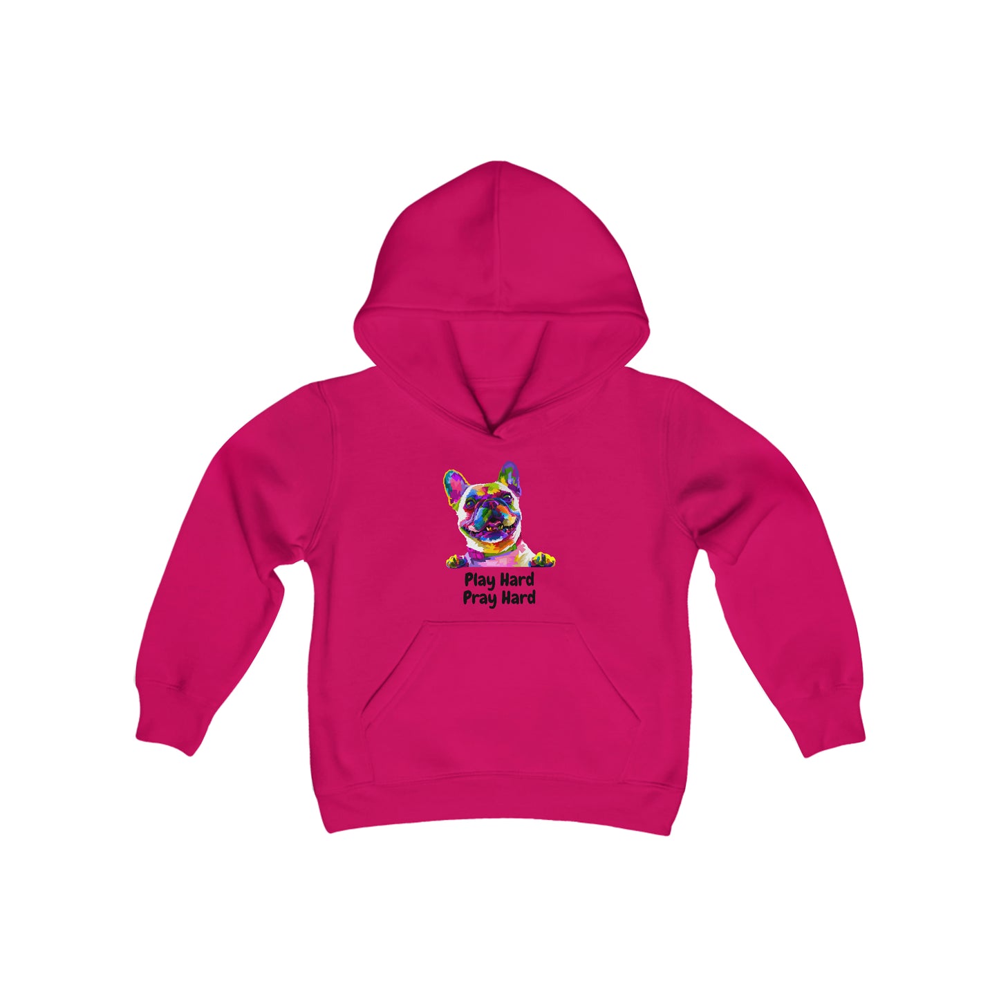 Play Hard Pray Hard Youth Unisex Hoodie -Youth Heavy Blend Hooded Sweatshirt
