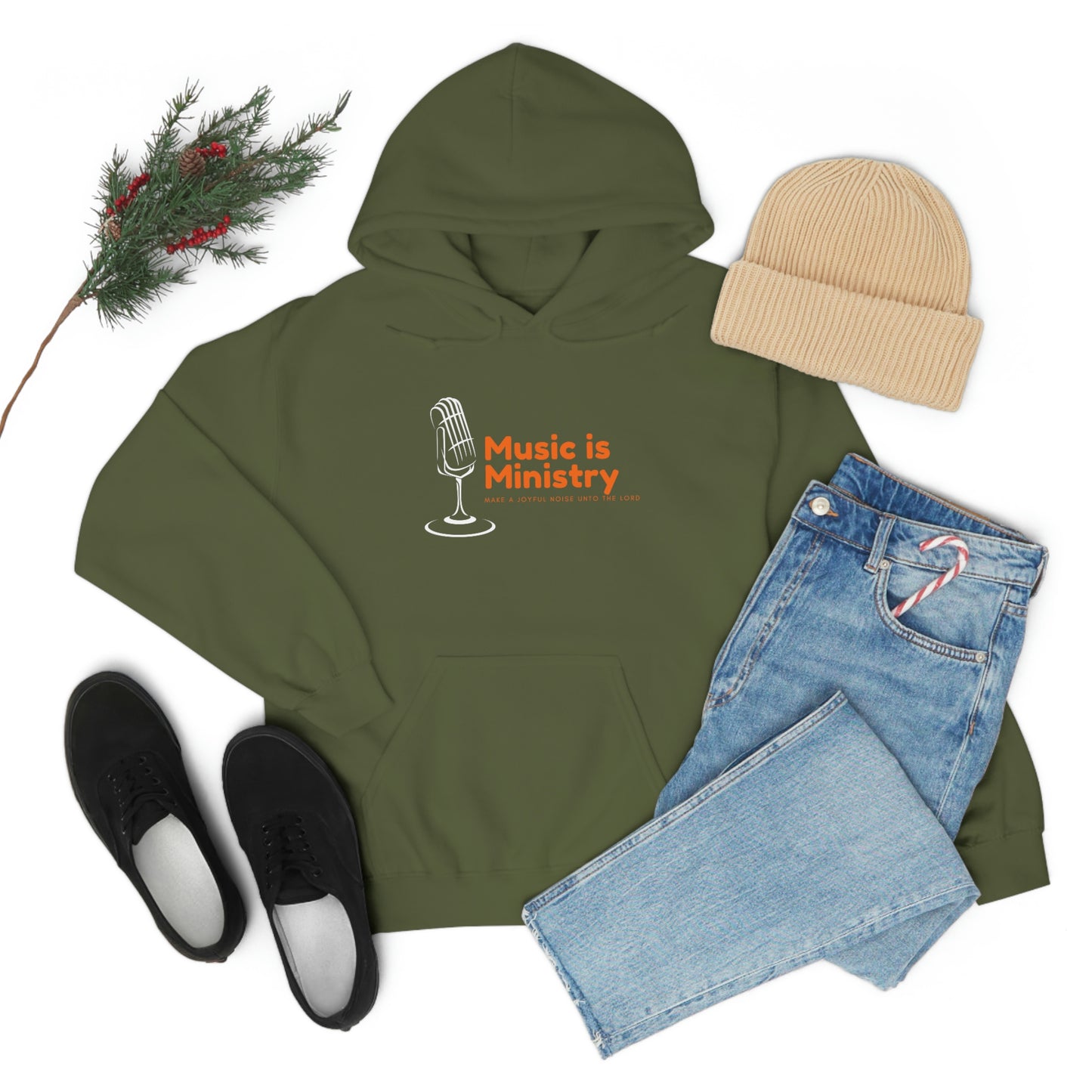 Music Is Ministry Adult Unisex Hoodie -Unisex Heavy Blend™ Hooded Sweatshirt