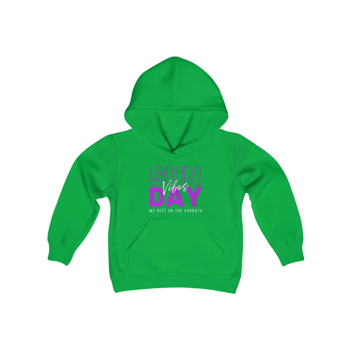 Sunday Vibes Youth Unisex Hoodie -Youth Heavy Blend Hooded Sweatshirt