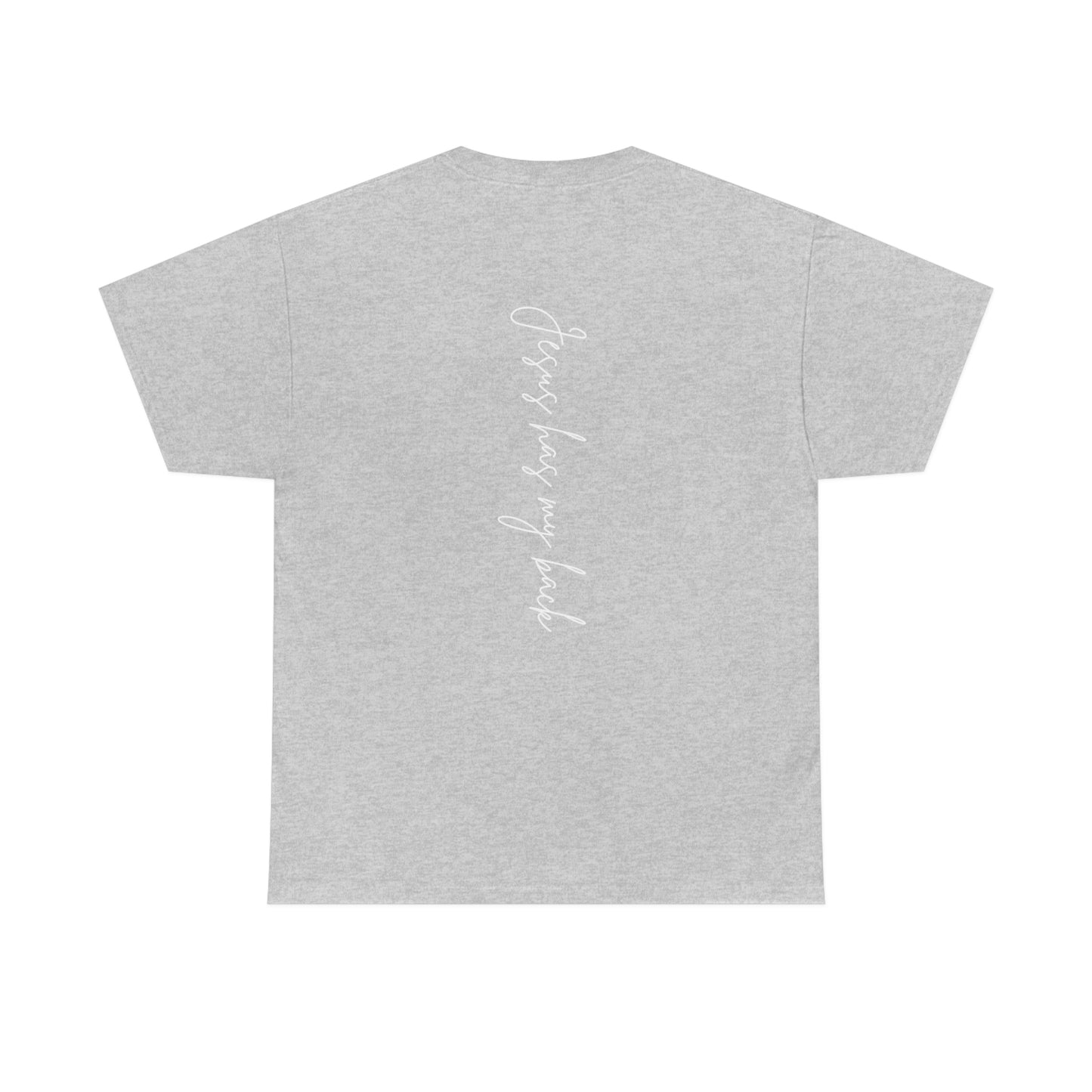Jesus Has My Back Adult Unisex Tee -Unisex Heavy Cotton Tee