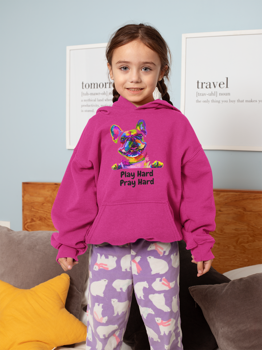 Play Hard Pray Hard Youth Unisex Hoodie -Youth Heavy Blend Hooded Sweatshirt