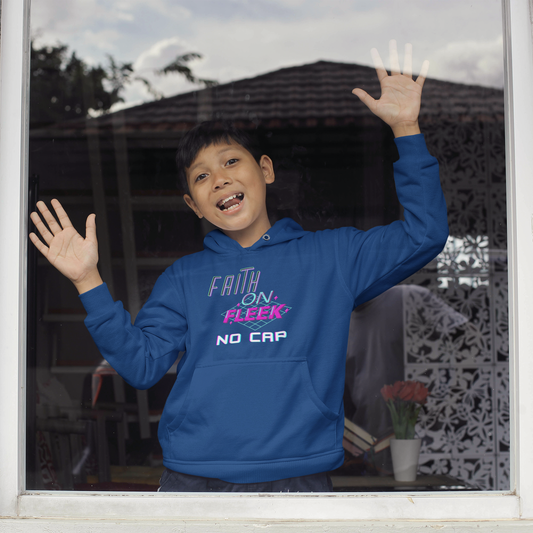 Faith On Fleek No Cap Youth Unisex Hoodie -Youth Heavy Blend Hooded Sweatshirt