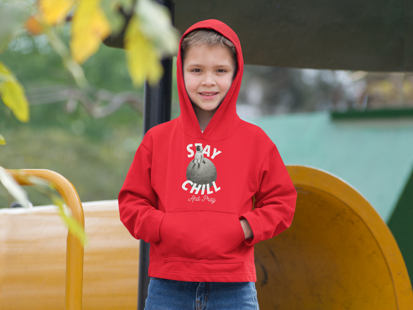 Stay Chill And Pray Youth Unisex Hoodie -Youth Heavy Blend Hooded Sweatshirt