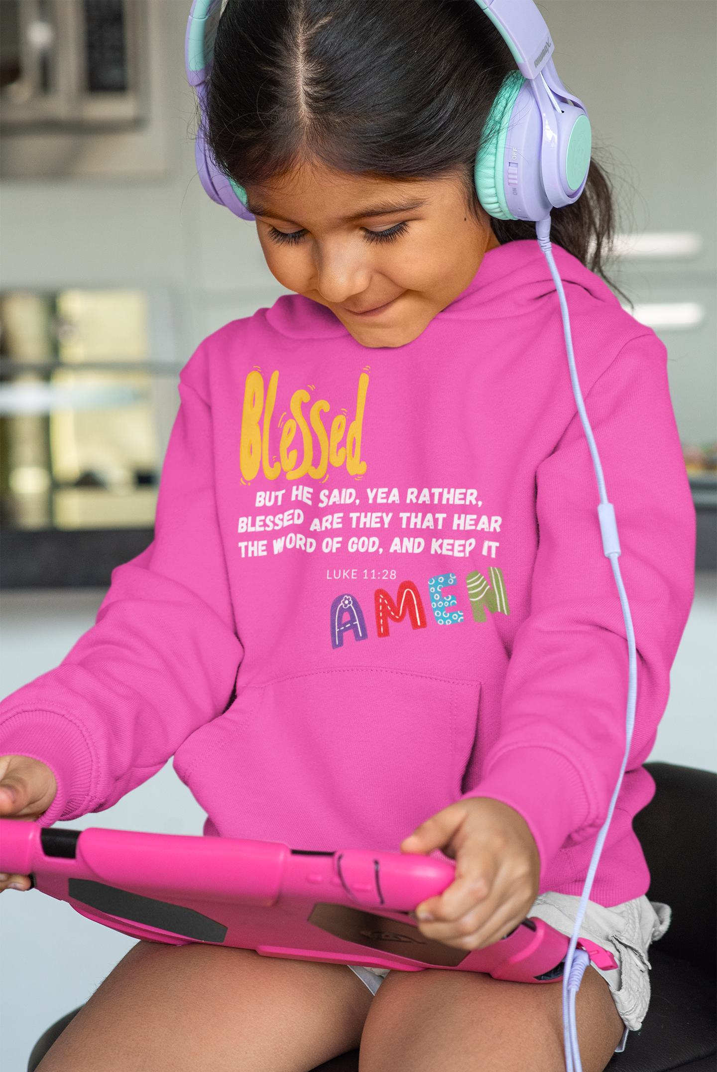 Blessed Youth Hoodie - Youth Heavy Blend Hooded Sweatshirt