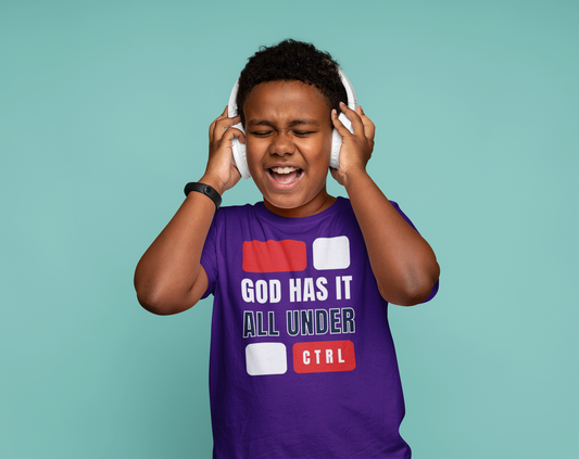 God Has Everything Under Control Youth Unisex Tee -Kids Heavy Cotton™ Tee