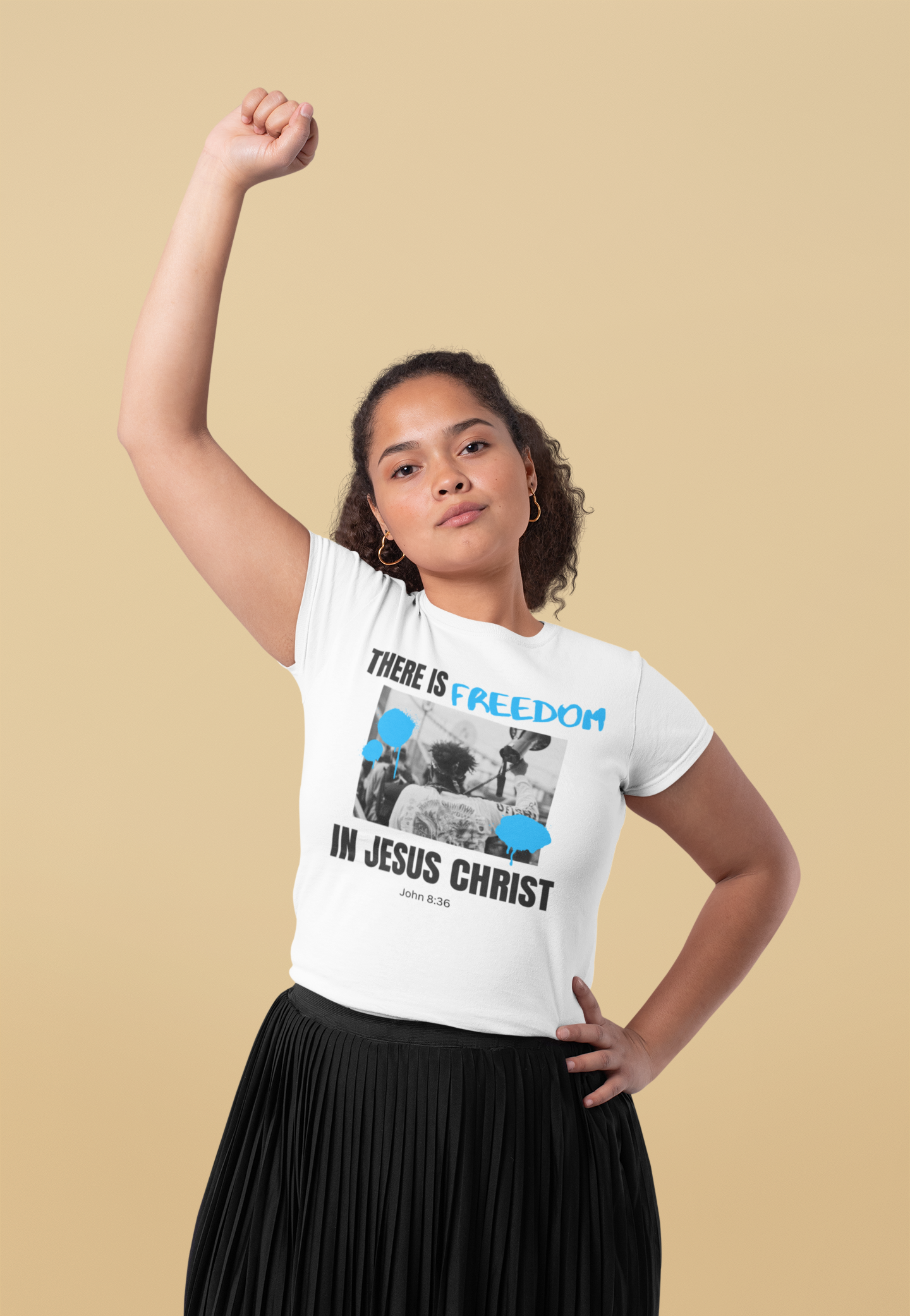 There Is Freedom In Jesus Christ Adult Unisex Tee -Unisex Heavy Cotton Tee